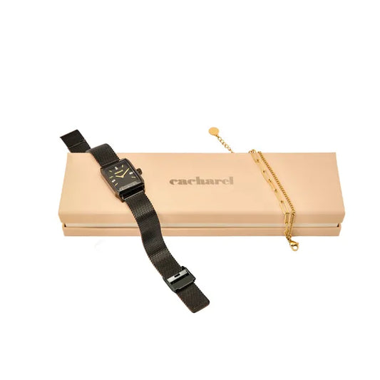 SET CACHAREL MONTRE & BRACELET